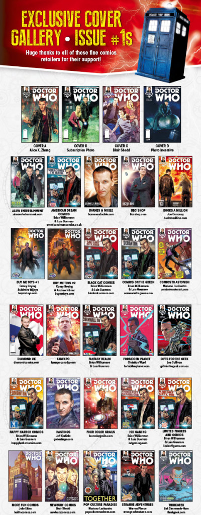 Doctor Who: Ninth Doctor variant covers