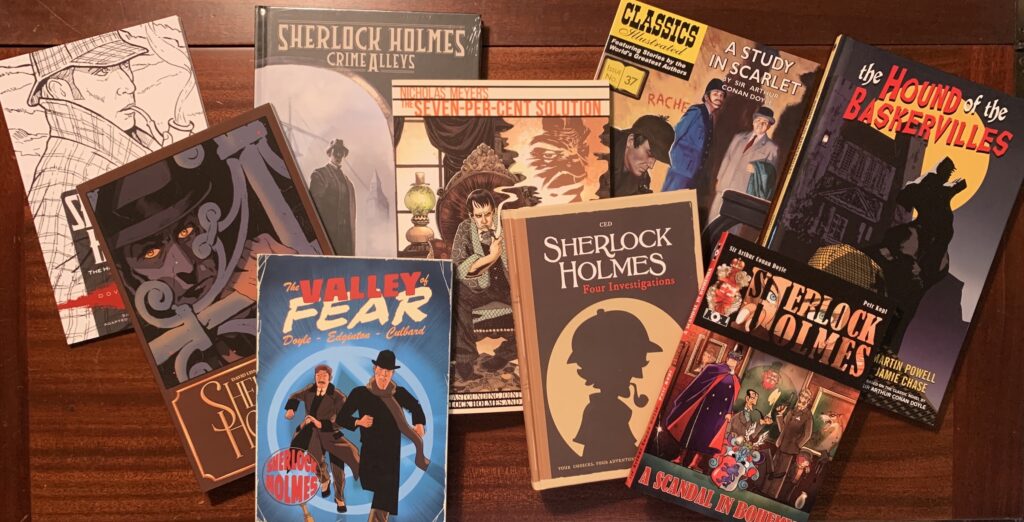 Various Sherlock Holmes comics